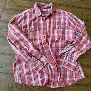 G.H. Bass & Co. Red Plaid Casual Shirt